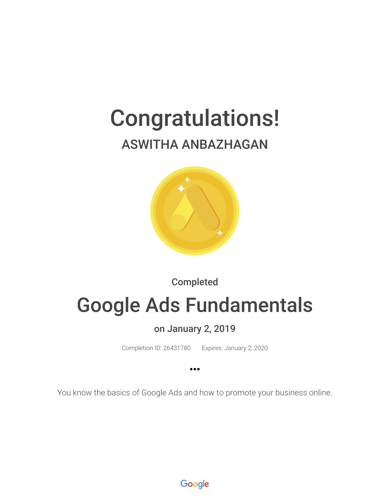 Google Ads Fundamental